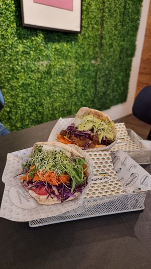 Vegiboss Döner & Vegan Salmon Wood Smoked at Veganitas in Zurich