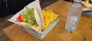 Vegan Salmon at Veganitas in Zurich