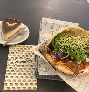 The cheesecake was beyond amazing!   at Veganitas in Zurich