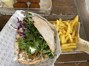 Seitan Pitta   at Veganitas in Zurich
