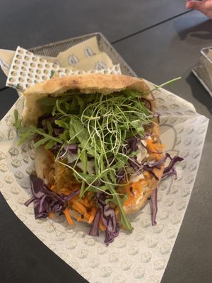 Seitan pita  at Veganitas in Zurich