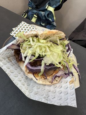 Döner pita  at Veganitas in Zurich