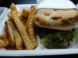 Spicy Tender Budger at Loving Hut in Claremont