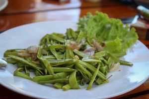fried morning glory at Onederz in Koh Rong