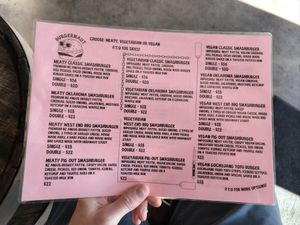 Menu side 2 at Burgernaut in Auckland