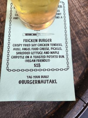 Vegan special May 24 at Burgernaut in Auckland
