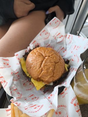 Classic vegan smash burger at Burgernaut in Auckland