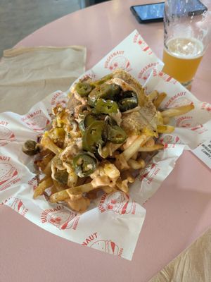 Loaded fries at Burgernaut in Auckland