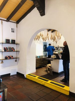 Beautiful old town building   at Nibble Chocolate - Little Italy in San Diego