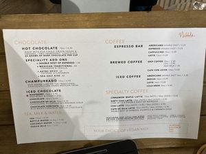 Menu   at Nibble Chocolate - Little Italy in San Diego