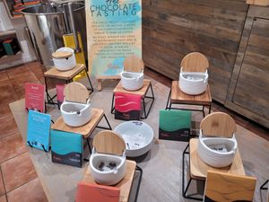 Samples at Nibble Chocolate - Little Italy in San Diego