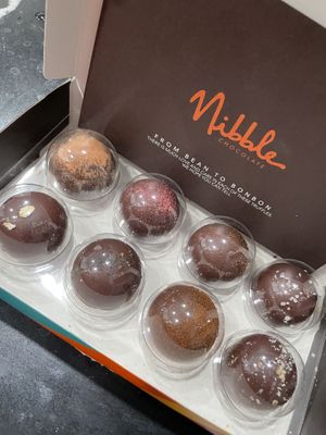 8 bonbon/truffle box  at Nibble Chocolate - Little Italy in San Diego