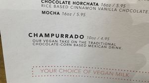 Almond milk champurrado   at Nibble Chocolate - Little Italy in San Diego