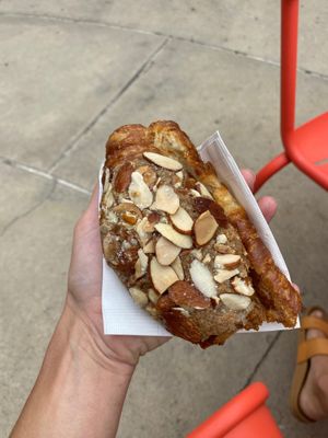Almond butter filled croissant  at Nibble Chocolate - Little Italy in San Diego