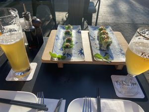 Terrace + first course  at Restaurant The City in Eindhoven