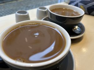 A very helpful picture of coffee 😂  at Laneway & Co in Newcastle Upon Tyne