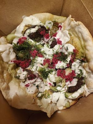 Falafel wrap at The Crypt in Denver