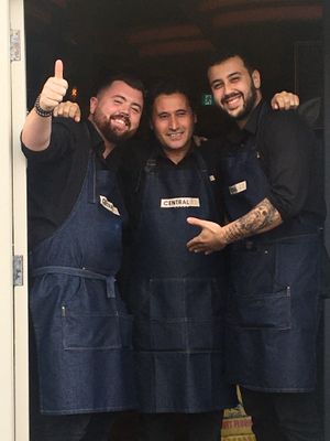 Kyle, Aral & Nige offering a warm welcome!  at Central 42 in Beverley