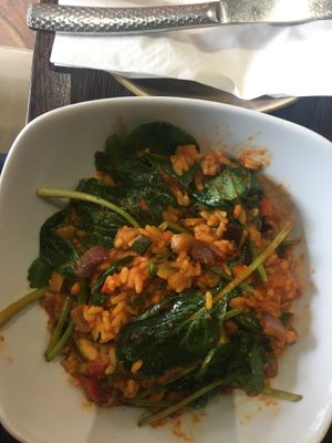 Vegan paella  at Central 42 in Beverley