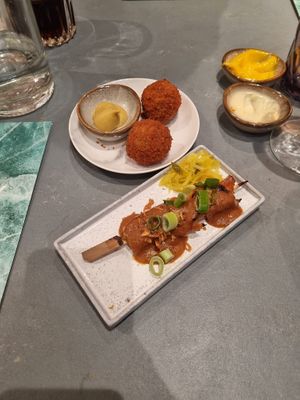 Sate & bitterballen at Rozey in Amersfoort