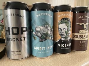 Beers: labeled vegan on the front or back of can  at Westerham Brewery Tap Room & Shop in Westerham