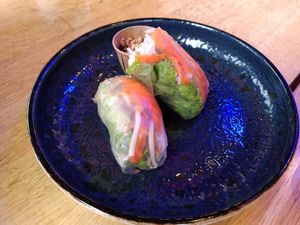 Spring rolls from Em Oi at Gourmet Market in Tilburg