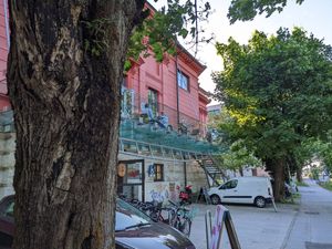 View of the upstairs patio. at Tula Bistro in Salzburg