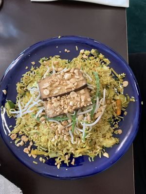 Fried rice with tofu and peanuts   at Tula Bistro in Salzburg