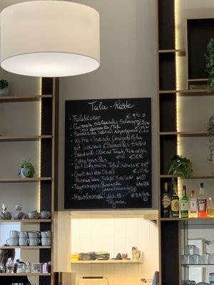 The menu at the time that we went (August 2022)  at Tula Bistro in Salzburg