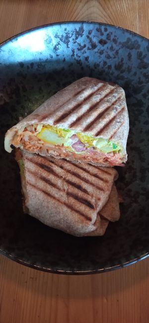 Nice sandwich with jackfruit at Lamb Street Food in Reykjavik