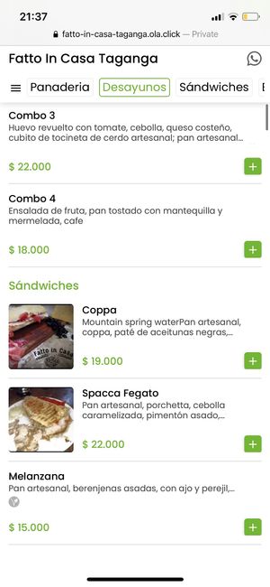 5  at Fatto in Casa  in Taganga