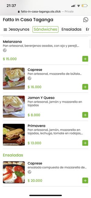 6  at Fatto in Casa  in Taganga