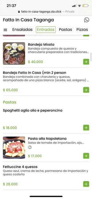 9  at Fatto in Casa  in Taganga