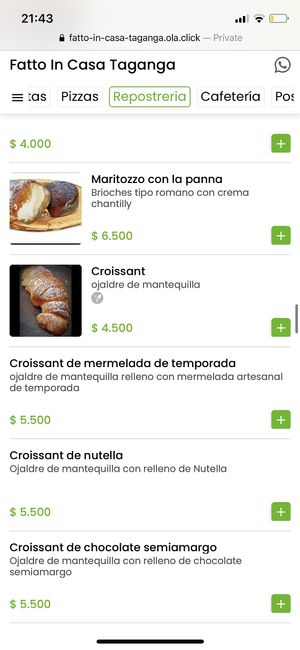   at Fatto in Casa  in Taganga