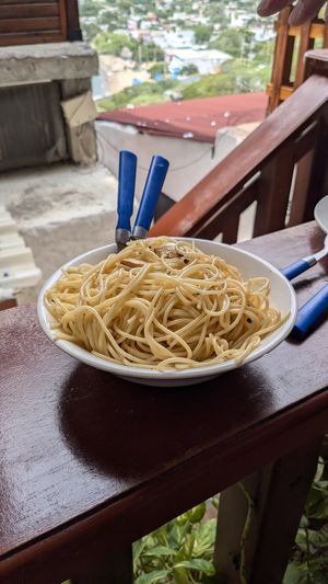 🍝 Spaghetti Aglio e Olio -
18k (not so convincing) at Fatto in Casa  in Taganga