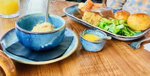 Vegan Roast 😋 🌟🌟🌟🌟🌟  at Rock Point Inn in Lyme Regis