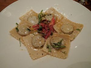 mushroom ravioli at Sublime Restaurant and Bar in Fort Lauderdale