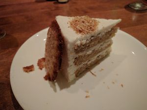 coconut cake at Sublime Restaurant and Bar in Fort Lauderdale