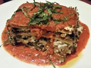 lasagne at Sublime Restaurant and Bar in Fort Lauderdale