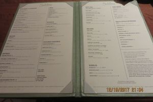 menu at Sublime Restaurant and Bar in Fort Lauderdale