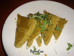 complimentary polenta at Sublime Restaurant and Bar in Fort Lauderdale