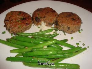 mushroom risotto cakes at Sublime Restaurant and Bar in Fort Lauderdale