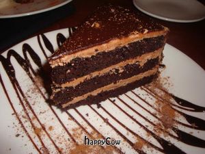 chocolate cake at Sublime Restaurant and Bar in Fort Lauderdale