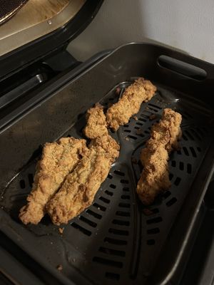 Air-Fried Shipped Extra Crispy Chick’n Strips  at Atlas Monroe in San Diego