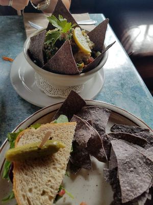 "Tuna" sandwich at Steamed - Organic Vegetarian Cuisine in Long Beach