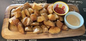 Niseko potato   at Seven Star's Cafe in Hokkaido