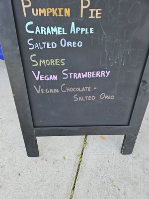 Two flavors today at Dang Soft Serve in Denver