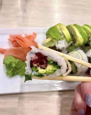  beet xalapa roll  at Zen Sushi in Dallas