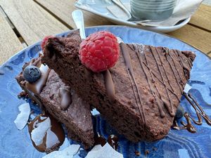 brownie vegan  at Green & Gloria in Dresden