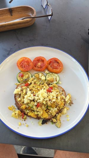 Scrambled tofu   at Hua Hin Thai Cooking Academy in Hua Hin